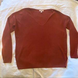 BP burnt orange sweater